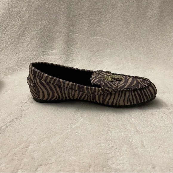 Michael Kors Zoey Zebra Print Loafers - Picture 4 of 8